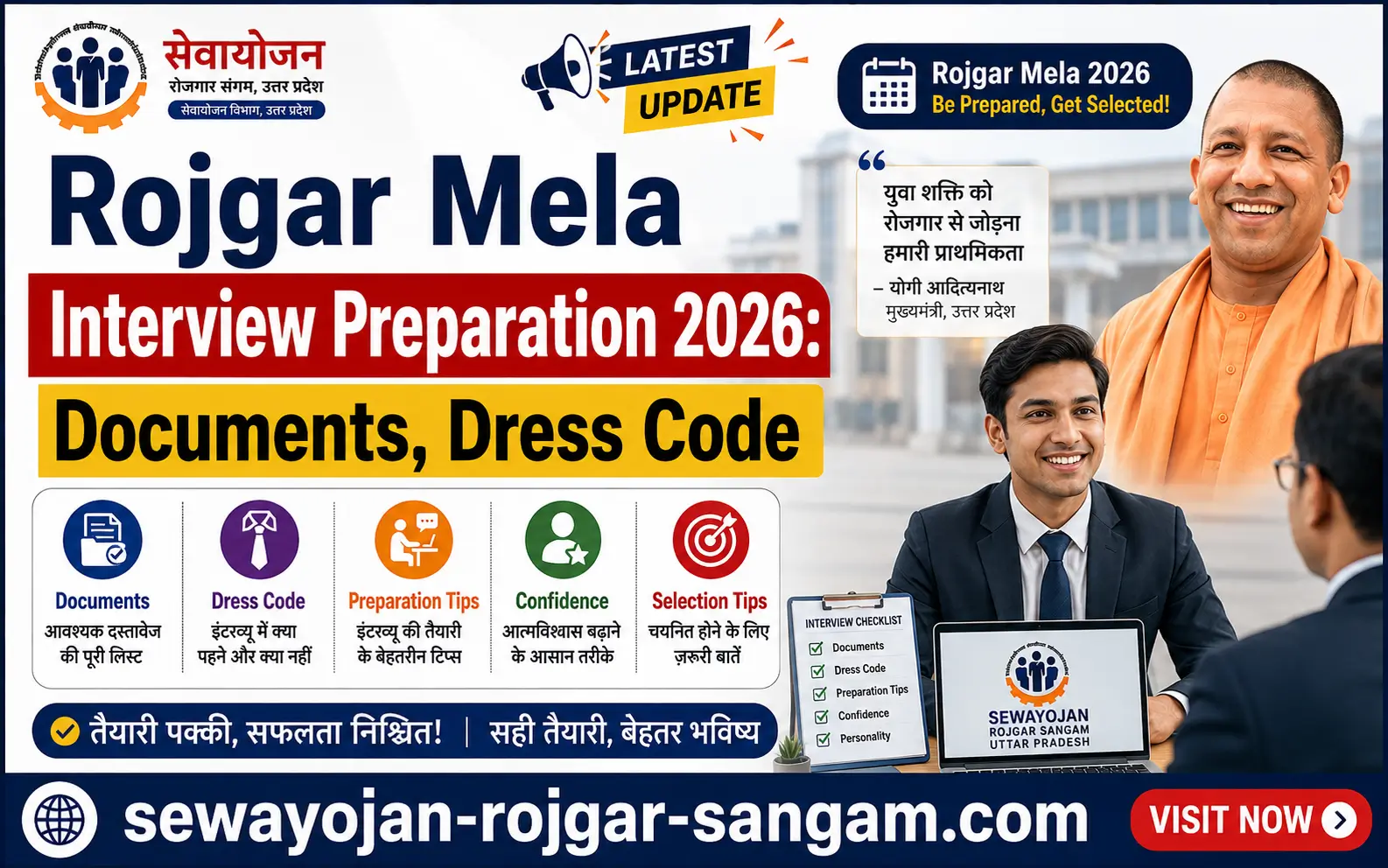 rojgar-mela-interview-preparation-2026-documents-dress-code